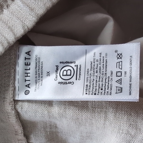 Athleta Retreat Wide Leg Linen Pants NWT Size 3X - Picture 8 of 11